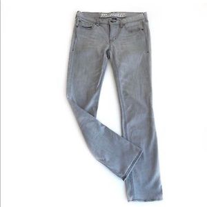 Madewell rail straight grey jeans 27 waist